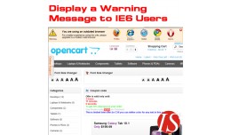 Display a Warning Message to IE6 Users for 1.5.x..