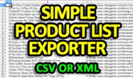 Simple Product List Exporter