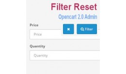 Filter Reset in Admin