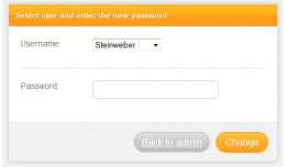 Admin Passwort Reset