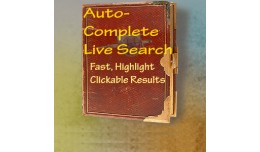 AutoComplete Live Search with AJAX and Highlights