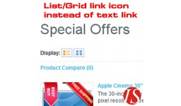 List/Grid link icon instead of text link 1.5.x.x..