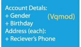 Add user info(vqmod) - add gender, birthday and ..