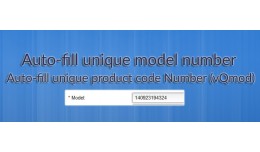 Auto-fill unique model number for new product (v..