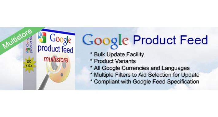 Google Product Feed for Opencart 1.5.x - Multistore version