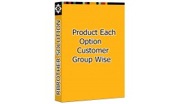 Product Each Option Customer Group Wise