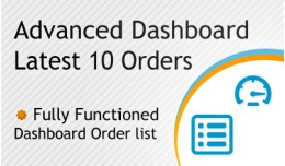 Advanced Dashboard Latest 10 Orders - SALE 30% D..