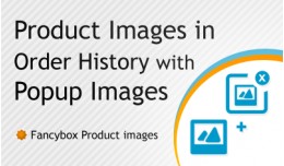 Product Images in Order History with Popup Images