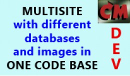 Multisite with different databases and images