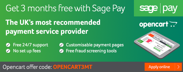 SagePay 3 months free offer