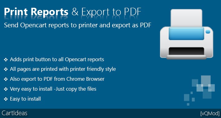Print Reports or Export to PDF