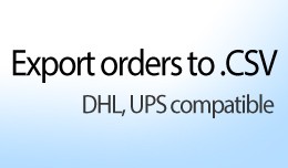 Export orders to .CSV (DHL, UPS compatible)