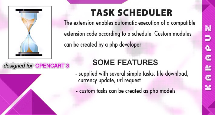 Task Scheduler (for Opencart 3)