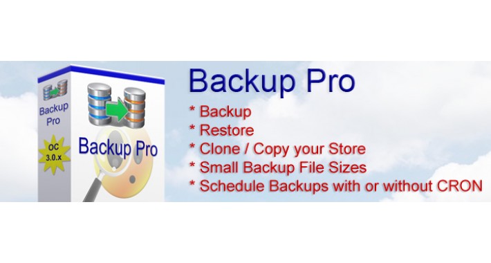 Backup Pro For Opencart 3.0.x