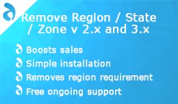 Remove Region / State / Zone v 2.x and 3.x