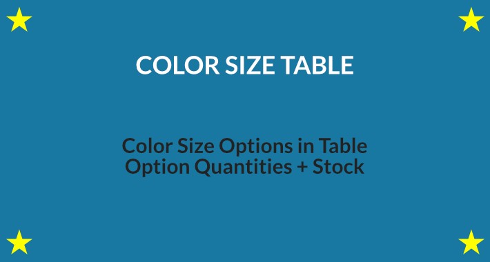 Color Size Table (OC 3)