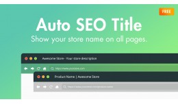 Auto SEO Title - Store name on all pages