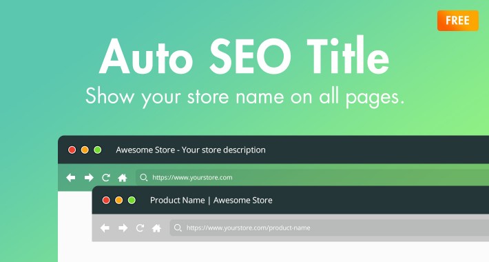 Auto SEO Title - Store name on all pages