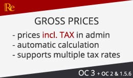 Gross Prices (with automatic taxes/VAT incl. zon..