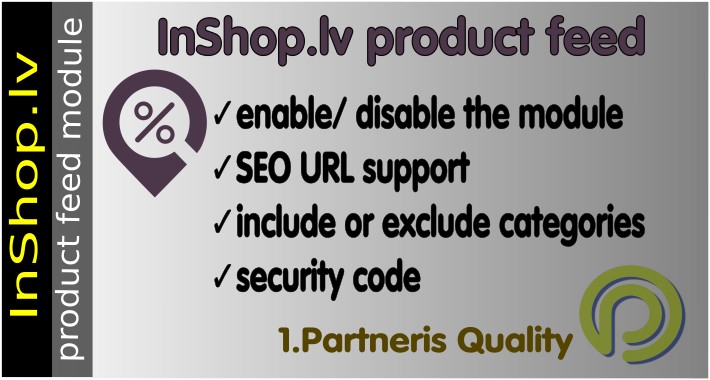 Inshop.lv Product Feed for OpenCart 2.x