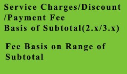 Service Charges Custom Discount Custom Fee on Su..