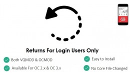 Returns For Login Users Only - Return Page For L..