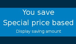 You save Special price based