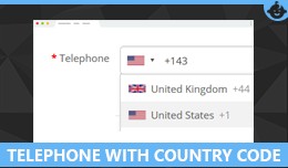Telephone With Country  Code  with Custom field ..