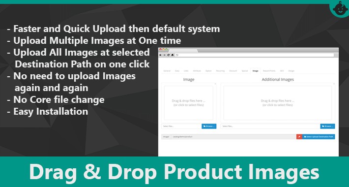 Drag & Drop  Product Images Upload By Sainent
