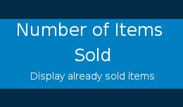 Number of items sold