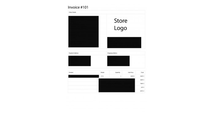 Generate store logo in invoice