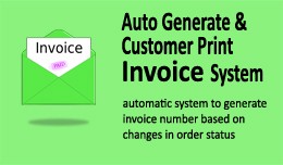 Auto Generate & Customer Print Invoice
