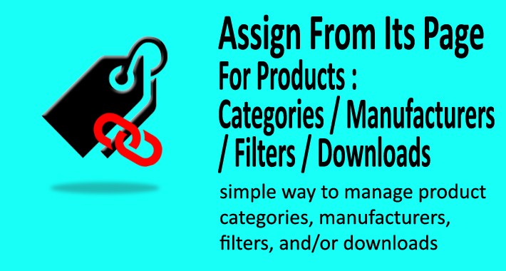 Product Categories, Filters, Manufactures, Downloads Easy Set