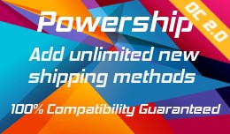 ✔ Powership: Add Unlimited New Shipping Method..