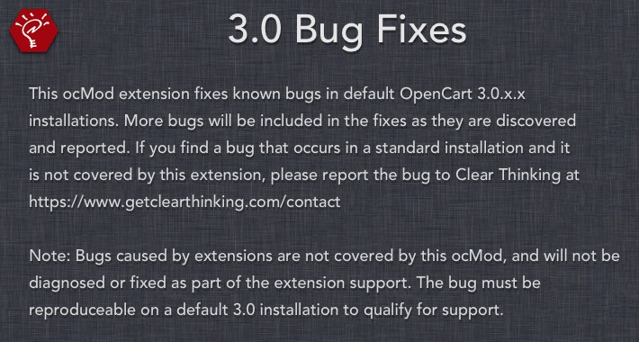3.0 Bug Fixes