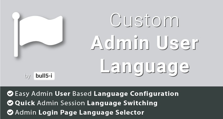 Custom Admin User Language
