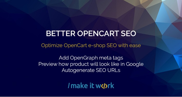 Better SEO - smart way to optimize OpenCart SEO