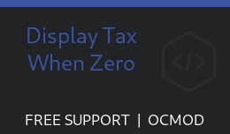 Display Tax When Zero