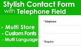 Premium Stylish Contact Form Template [Telephone]