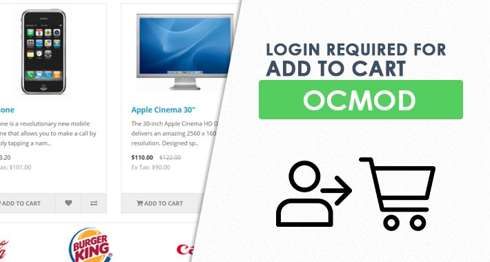Login required for add to cart