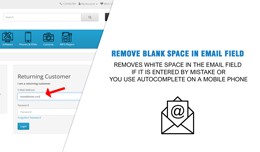 Remove Blank Space in email field