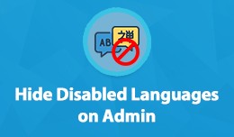 Hide Disabled Languages on Admin / Letiltott nye..