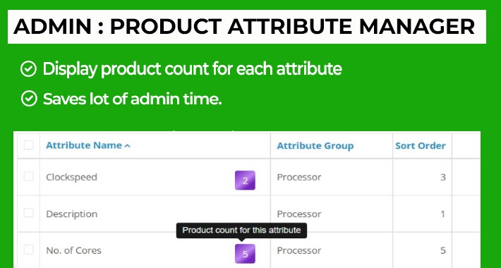 Admin : Product Attribute Manager