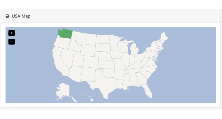 Dashboard USA Map OC v2+