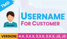 Username for customer(1.5.x , 2.x & 3.x, 4.x)